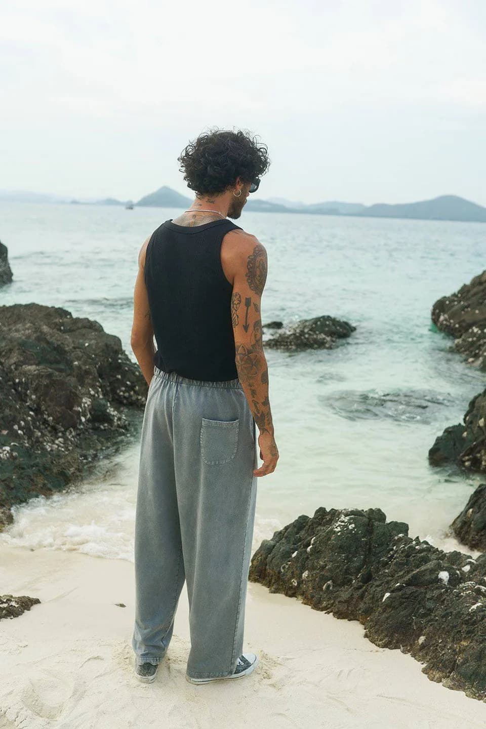 Loose Fit Pants — back view