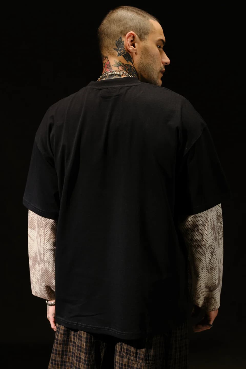 Hustle Born To Compete Oversized T-shirt — front view